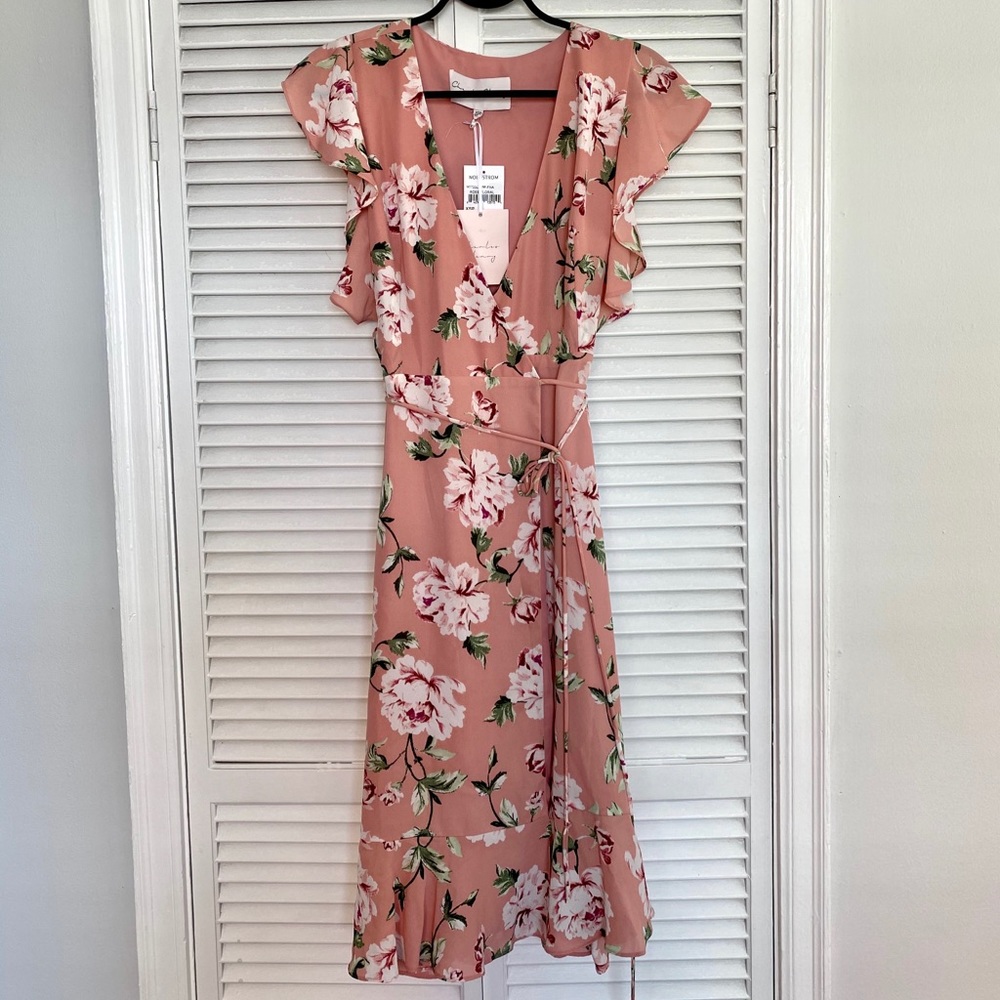 Floral wrap dress